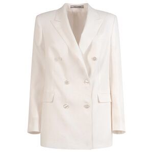 Tagliatore Women Jasmine Double-Breasted Linen Blazer